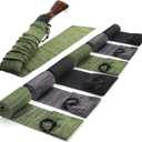 Sumind 6 Pieces Silicone Gun Case Anti Rust Silicone Rifle Sleeve Fabric Waterproof Rifle Sock Knit Firearms Socks Drawstring Closure for Tactical Accessories (Green, Black, Dark Gray)