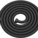 RUMOSE 118 inches Shower Hose Shower Head Extension Hose Extra Long Stainless Steel Shower Tube Attachment Flexible Handheld Shower Sprayer Hose, Matte Black