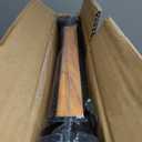 HBTower Step Ladder,Lightweight Aluminum Folding Step Stool with Anti-Slip Wide Pedal,330lbs Capacity Step Ladder for Household,Kitchen,Office - BlackWoodgrain