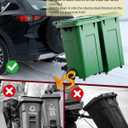 Dual Trash Can Hauler Hitch, Allowing Backing-up Off-Ground, High Capacity Trash Can Hitch for Car Truck/Golf Cart/ATV/UTV with 2" Receiver
