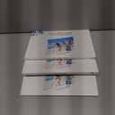 JUOIFIP 3 Pack Acrylic Picture Frame 5×7 Clear Double Sided Magnetic Photo Frame - Frameless Baby Friend Family Picture Desktop Display with Support Stand and Gift Boxes