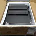 HollyHOME 3-Drawer Wood File Cabinet, Under Desk Cabinet for Home Office, Rolling Storage Shelf for Home, Printer Stand, for A4, Letter-Size Files, 11.8in Hanging File Folders, Black