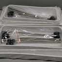 2-Tier Under Sink Organizer with Smooth Rolling Wheels, Pull-Out Bottom Storage Drawer with Easy-Lift Handle, Metal & Plastic Sliding Cabinet Organizer for Kitchen & Bathroom, White, 2 Pack