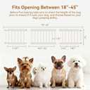 Fldofaves Dog Gate Indoor,18"-45" Extra Wide Metal Short Dog Gate to Step Over, 14" Tall Small Pet Gate with 3 Extension Kits, Pressure Mounted for Doorways & Stairs