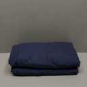 XTMYI Indigo Blue Curtains 108 Inches Long for Living Room 2 Panels Set Back Tab Hook Pleat Linen Extra Long Sheer Curtain Drapes for Dining Room, Total Wide 100 x 108 Inch Length, Dark Navy