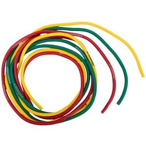 THERABAND Resistance Tubes, Begginer Set, Yellow, Red, and Green, 5 ft Latex Tubing, Home or Clinic Use, Cut-to-Fit, Color-Coded Resistance Bands for Upper & Lower Body Workouts