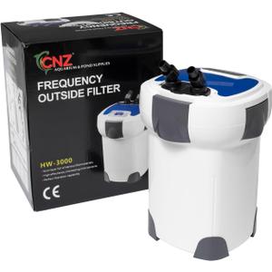 CNZ HW-3000 793GPH 5-Stage Aquarium External Canister Filter with Built-in 9w Sterilizer