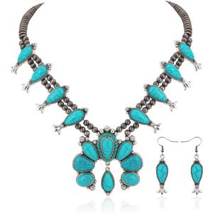 Rustic Couture's Western Jewelry Set for Women Cowgirl Vintage Western Necklace Earring
