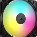 CORSAIR RS140 ARGB 140mm PWM Fan  Daisy-Chain Connection  Low-Noise  Magnetic Dome Bearing  Single Pack  Black