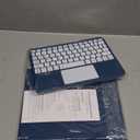 Harvopu Compatible with iPad Air 11 Inch & Air 5th/ Air 4th Generation Case with Keyboard - Multi-Touch Trackpad, 7-Color Backlit, Detachable Folio Cover for Air 11-inch M3/M2 (2025/2024) (Navy Blue)