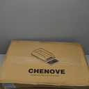 Chenove Extra Large Stainless Steel Litter Box with Lid, High Wall Enclosed Cat Litter Boxes for Anti-Leakage, XL Metal Litter Box with Scoop, Easy Clean Cat Box for Multi Cats, Non-Sticky Litter Pan (6" Deep, Beige&Sliver)