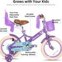 JOYSTAR Little Daisy Princess Kids Bike for Girls Boys Ages 2-12, 14 Inch with Training Wheels