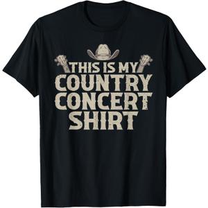 Cool Country Concert for Men Women Country Music Lover T-Shirt, XL