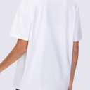 THE GYM PEOPLE 2 Pack Women's Oversized T Shirts Casual Crewneck Tops | Loose Fit Tee Tops, Drop Shoulder, Crewneck, Short Sleeve, 2 Pack Value, Soft and Breathable, For Workout, Casual (White, XXL)