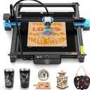 Twotrees TTS55 Pro Laser Engraver 40W Laser Engraving Machine 32 Bit Motherboard, for Cut Plywood Wood Engrave Aluminum, Laser Power: 5500mW, Engraving Area: 300x300mm (Upgrade Version)