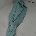 HDO Market 9ft Round 8-Rib Steel Patio Umbrella in Aqua