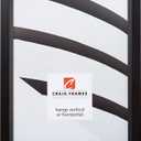 Craig Frames 7171610BK Wood Grain Finish 16 by 19-Inch Picture/Poster Frame, 0.825-Inch Wide, Solid Black 