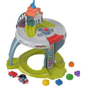 Thomas & Friends Toddler Toy My First Train Table with Track, Cargo Stacking & Fine Motor Activities for Kids Ages 18+ Months