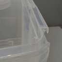 Pack Of 4 Clear Plastic Bins, 25" X 16" X 13"