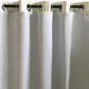DriftAway Thermal Insulated Blackout Curtain Liner 2 Panels Each Liner Size 50 Inch by 80 Inch Rings Included (Off White)