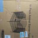 10 Panels No Dig Decorative Garden Fence Animal Barrier - 24 in (H) x 20 ft (L) - Dog Fence Outdoor for Yard, Rabbits and Small Pets - Tall Rustproof Metal Wire Fencing Border for Garden and Patio