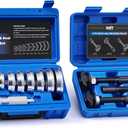 Orion Motor Tech Bearing Service Kit, 13pc Rear Axle Bearing Puller & Bearing Seal Driver Kit with 3 Pullers 9 Driver Discs, Rear Wheel Bearing Removal Tool Bearing Race Remover & Installer Tool Kit