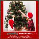 Pawzity Bear Ornaments - Bear Ornaments for Christmas Tree - Animals Gifts for Bears Lovers, Women, Men - Wood Christmas Hanging Ornament