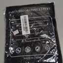 ShinyBeauty 72 Inch Sequin Table Runner - Black with Tassel, 12x72 Inches, Glitter Metallic Linen for Kitchen, Birthday, Wedding Decor, Elegant Sequins Table Overlay