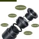 20 Pack Quick Connect 1/4" Drip Irrigation Tee Connectors,Tee Fitting for 1/4 Inch Irrigation Tubing,1/4 push to connect fittings for garden watering system