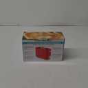 Nostalgia MyMini Single Slice Toaster | 1.25" Wide Slot, Portion Control, Compact Design, Adjustable Temperature, Cancel, Defrost, and Bagel Button | Removable Crumb Tray | Red