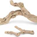 Natural Large Driftwood for Aquarium, 2 Pieces 10-12" and 16-20" King Root Branches for Reptile Bearded Dragon Lizard Gecko Climbing, Fish Tank Landscaping Decorations