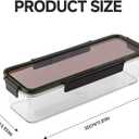 Celery Keeper for Refrigerator, Celery Storage Container with Lid, BPA-Free Long Plastic Fridge Storage Container for Fresh Celeries, Easy to Clean and Leak Proof, Food Storage Bins for Kitchen