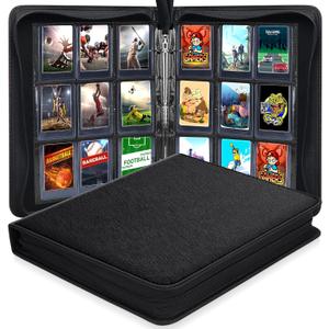 360 Pockets Toploader Binder, Trading Card Binder Storage,9 Pockets with Double-Sided Sleeves Fit for Baseball Cards MTC, TCG, Game Cards, Sports Card