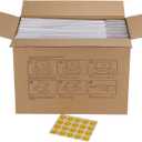 RLAVBL 12x9x3 Shipping Boxes Set of 20, White Corrugated Cardboard Box for Packing, Mailing, Business
