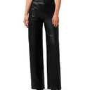 High Rise Wide Leg Cargo Jean Black