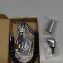 24pcs Flexible Drill Bit Extension Set, 105Right Angle Drill Attachmen, Rotatable Joint Socket 1/4 3/8 1/2 Inch Hex Socket Adapter Socket Screwdriver with a Box (Black)