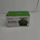 Ahopegarden Indoor Garden Hydroponics Growing System: 10 Pods Plant Germination Kit Herb Vegetable Growth Lamp Countertop with LED Grow Light - Hydrophonic Planter Grower Harvest Lettuce (Black)