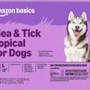 Amazon Basics Flea and Tick Topical Treatment for Dogs, Large (45-88 lbs), Fast Acting and Long Lasting, 3 Counts, Packaging May Vary