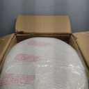 HomePop Quinn Modern Ottoman Home Dcor|Ottoman for Living Room & Bedroom - Cream White Boucle