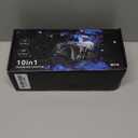 420W Charging Station for Multiple Devices, Zobirez 10-Port USB C Fast Charger Stations for MacBook, iPhone, Android Cell Phone, iPad, Tablet, Family Multi-Device Organizer Charging Dock, Black (5FT)