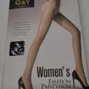G&Y 3 Pairs Women's Sheer Tights - 20D Control Top Pantyhose with Reinforced Toes(Black, 2XL)