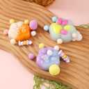 2 x 2PCS Taba Squishy Cat Paw Squeeze Toys,Sensory Fidget Toy for Your Best Mellow and Chill,Birthday Gift, Squishy Toys for Adults (Blue Purple Gradient-2PCS)