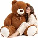 MaoGoLan 47 inch Giant Teddy Bear 4 Feet Big Stuffed Animal Large Brown Teddy Bear for Kids Girls Baby Shower Centerpieces Decorations, Christmas Valentine's Day