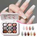 SMSMYXF Ombre Gel Nail Polish Set, 9 Colors, UV Pat Painting Gradient Blooming Gel Kit with Application Guide Ombre Pat Nail Polish Pigment for nail,Gradient Painting