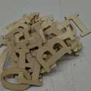 3 Inch 216 Pieces Wooden Letters & Numbers for Crafts Unfinished Wood Alphabet ABC & Numbers 0-9 for Wall Decor