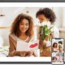 17" Digital Photo Frame Large-Digital-Picture-Frame - 32GB Touchscreen Display, Auto-Rotate, Load Photo Video from Phone to Digital Frame Via App or Email, Free Cloud, Birthday Gifts for Mom Dad