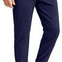 G Gradual Men's Stretch Golf Joggers with 3 Pockets Slim Fit Sweatpants Work Dress Casual Pants for Men with Belt Loops (Blue, XL)