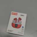 Wireless Earbuds, Bluetooth 5.3 Headphones 40Hrs Playtime Deep Bass Stereo, LED Power Display, Call Noise Canceling Headphones with Mic, IP7 Waterproof Earphones for iOS Android Red