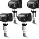 TPMS Sensor GM, 4-Pack Tire Pressure Monitoring System Sensor Replacement for GM Chevy GMC Cadillac Buick, 315MHz OE Replaces for 13586335 13581558 13598771 13598772