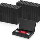 Standard Black VHS Cases, VHS Album Case with Outer Clear Sleeve (60 Pack)